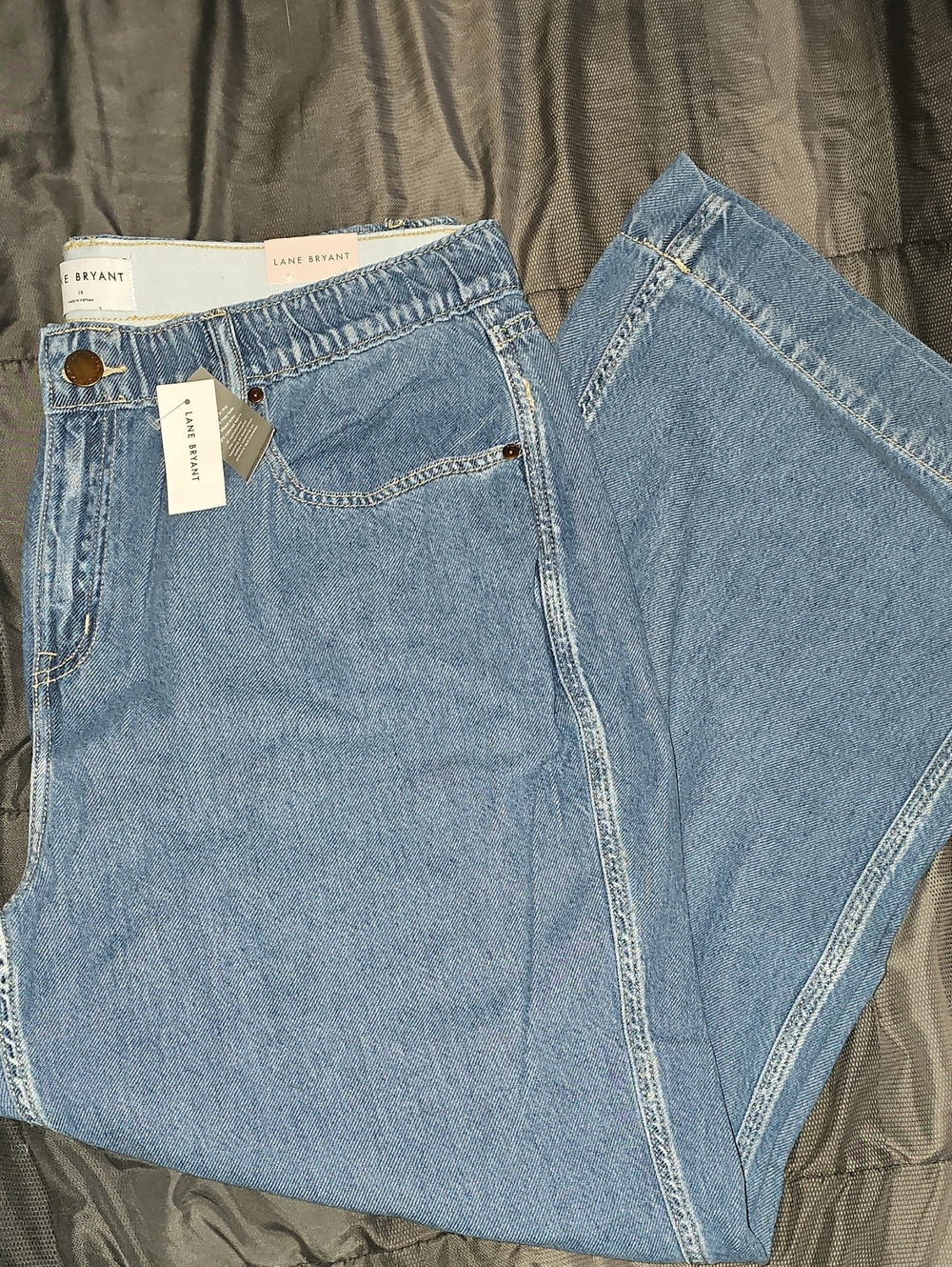 Lane Bryant Light Blue High-Rise Wide Leg Jeans